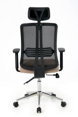 ZEON | COMFORT Ofis koltuğu Çalışma Koltuğu |Bej |Krom Yıldız Ayak