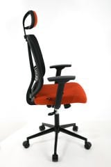 ZEON | COMFORT Ofis koltuğu Çalışma Koltuğu |Turuncu |Siyah Yıldız Ayak