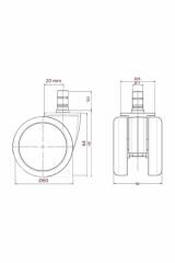 Siyah Konik Yıldız Ayak+60 Sessiz+Class3 Siyah Piston Makam Koltuğu Ofis Koltuğu Oyuncu Koltuğu