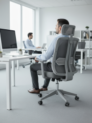 Zeon Büro Ofis Sistemleri // Comfort Mood Gray Yönetici Koltuğu Ofis Çalışma Koltuğu